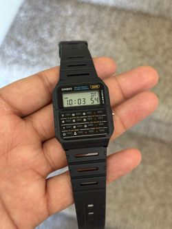 Casio Vintage Calculator Digital trendy Watch unisex