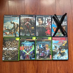 PS2 and XBox Games - God of War Magic Phantasy Star and more