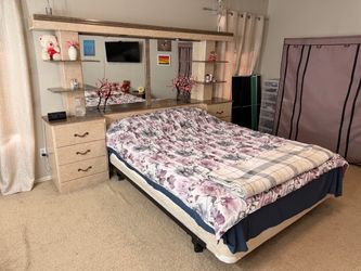 Queen Bedroom Set with Headboard and Nightstand