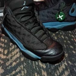Baby Blue Jordan 13s. Size 10 In Mens