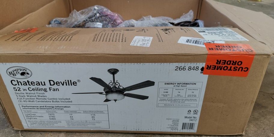 Chateau Deville 52" Ceiling Fan