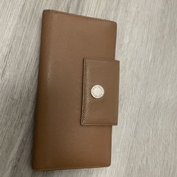 Brown Leather Long Wallet – Made in Italy