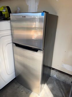 Danby Stainless Steel Two-Door Mini Fridge