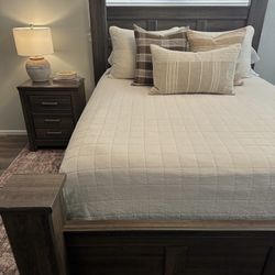 Queen Bed Frame & Nightstand 