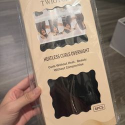 Heatless Curls Overnight Hair Curlers  4 Pcs