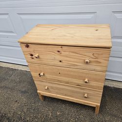 3 Drawer Wood Dresser 