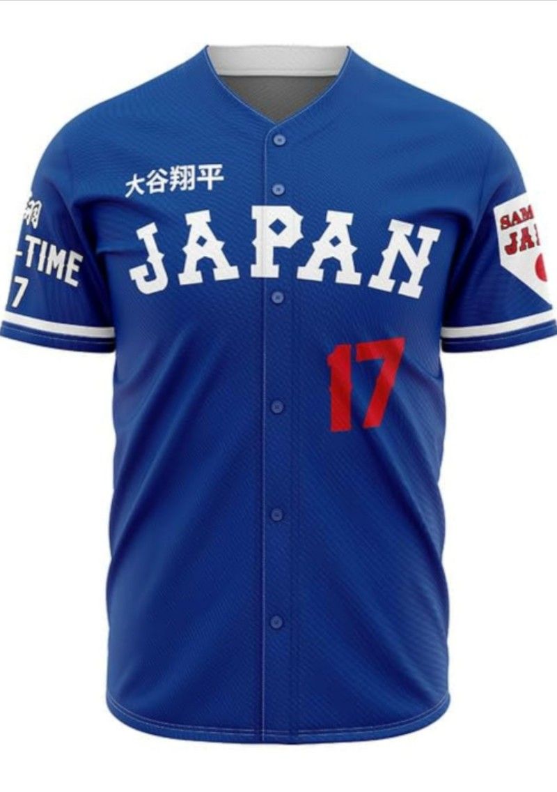 Dodgers Blue Japan Shohei Ohtani Jersey 