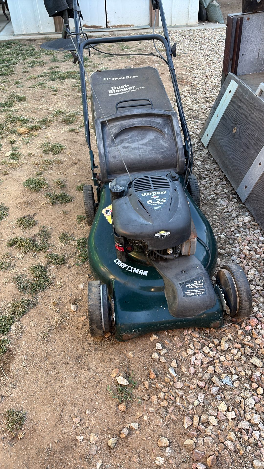 Craftsman 6.25 Hp Front Wheel Drive 150.00 our best offer
