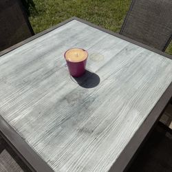 Above Ground Pool , Patio Table With 4 Chairs And Mega master Grill With Propane Tank, All For $400