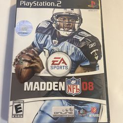 Madden NFL 08 PS2 (Sony PlayStation 2, 2007) Complete With Manual Tested