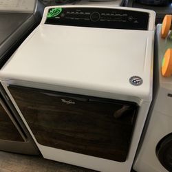 White And Black Whirlpool Dryer 
