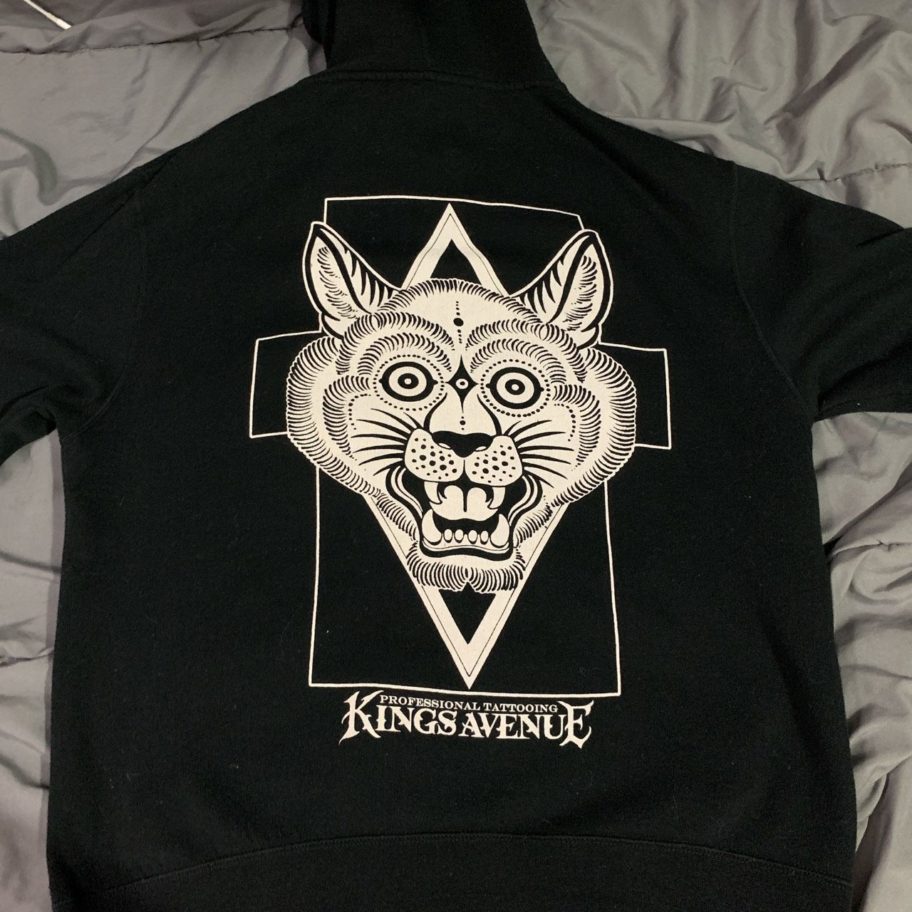 Kings Avenue tattoo shop zip up hoodie
