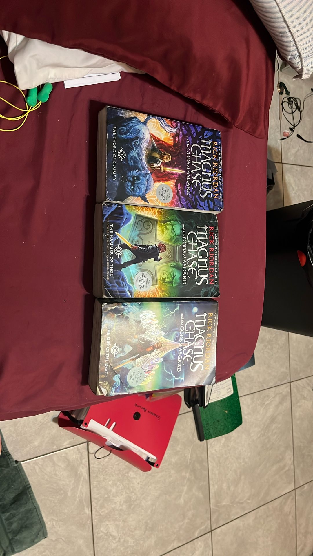 Magnus Chase Series Books 1-3 By Rick Riordan