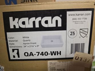 Karran undermount sinks 32 x 22