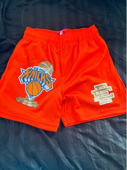Eric Emmanuel EE Orange New York Knicks Championship shorts