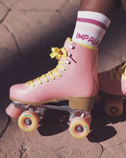 IMPALA PINK YELLOW ROLLERSKATES
