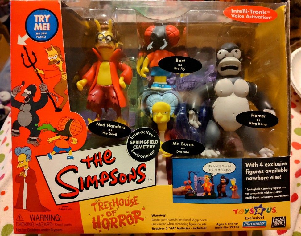 Vintage Simpsons Treehouse Of Horror Environment Boxed Set