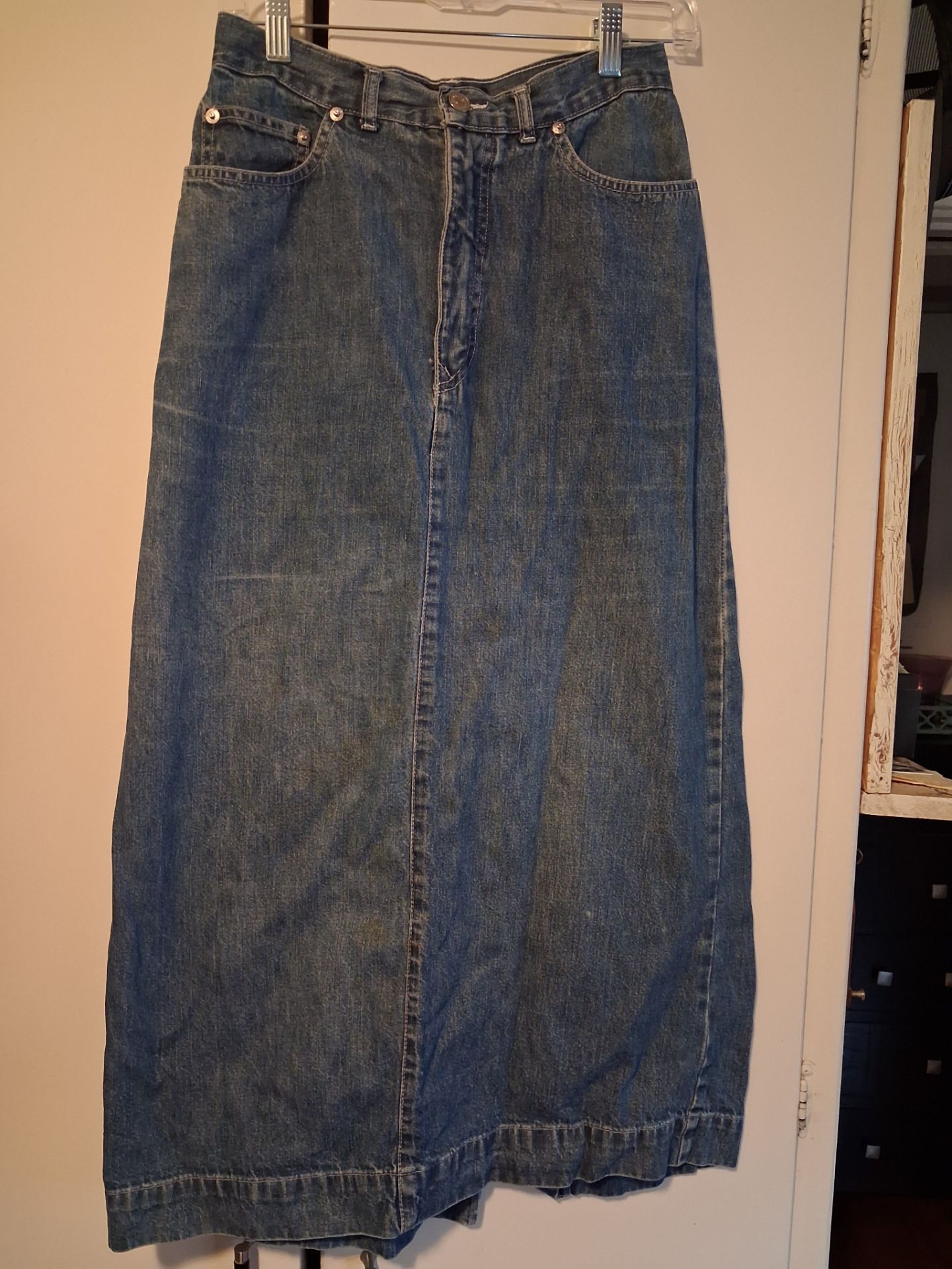 RALPH LAUREN POLO long denim skirt size 10