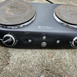 Electric Double  Burner - Black

