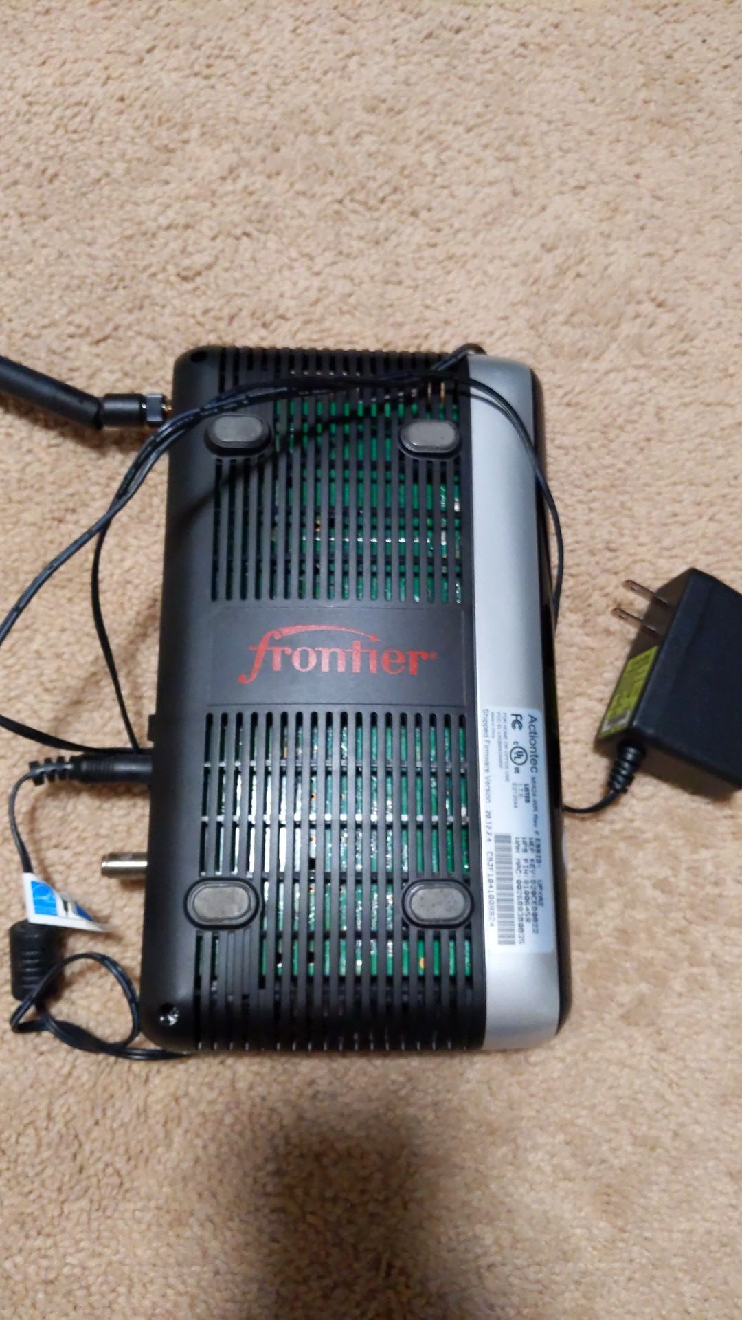 Frontier FiOS actiontec modem