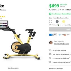 Exercise Bike - Freebeat Boom Bike - Low Miles - Peleton Alt