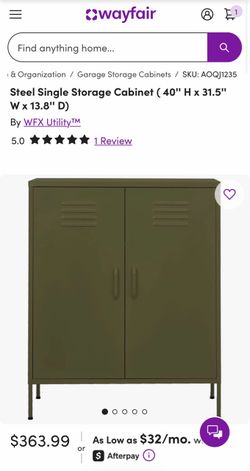 Tall Steel Cabinet - Green