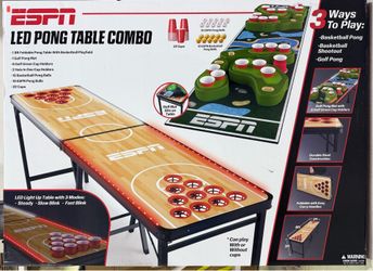 ESPN LED Combo Pong Table $99.99