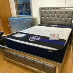 *Bedroom Special!!!*---Stylish Jasmine Queen/King Bedroom Sets---From $599!!!---Delivery And Financing😉