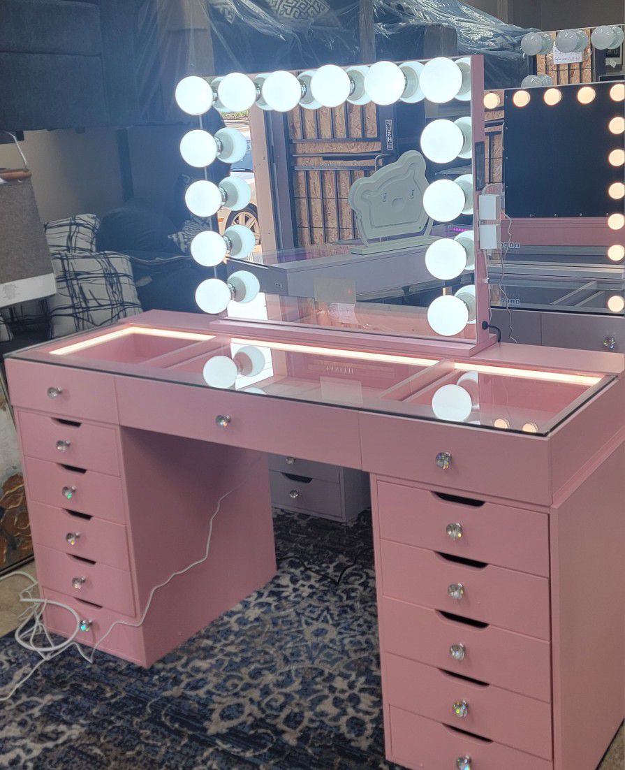 New Vanity Desk With Lights Only $1,100