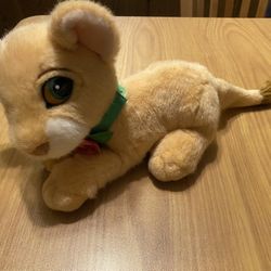 Mattel Disney The Lion King Purring Nala Plush with Collar Vintage 1993