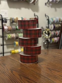 Plaid Christmas Ribbon