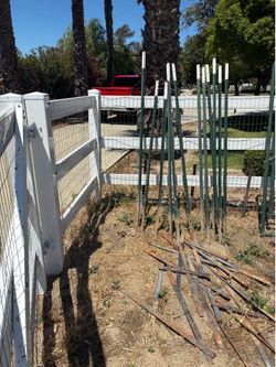 9ft T Post metal fence post 10 and 2 6ft ones