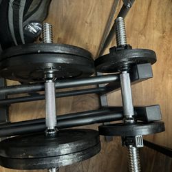 Yes4all Weights With An Extender Bar And Barbell Rack 