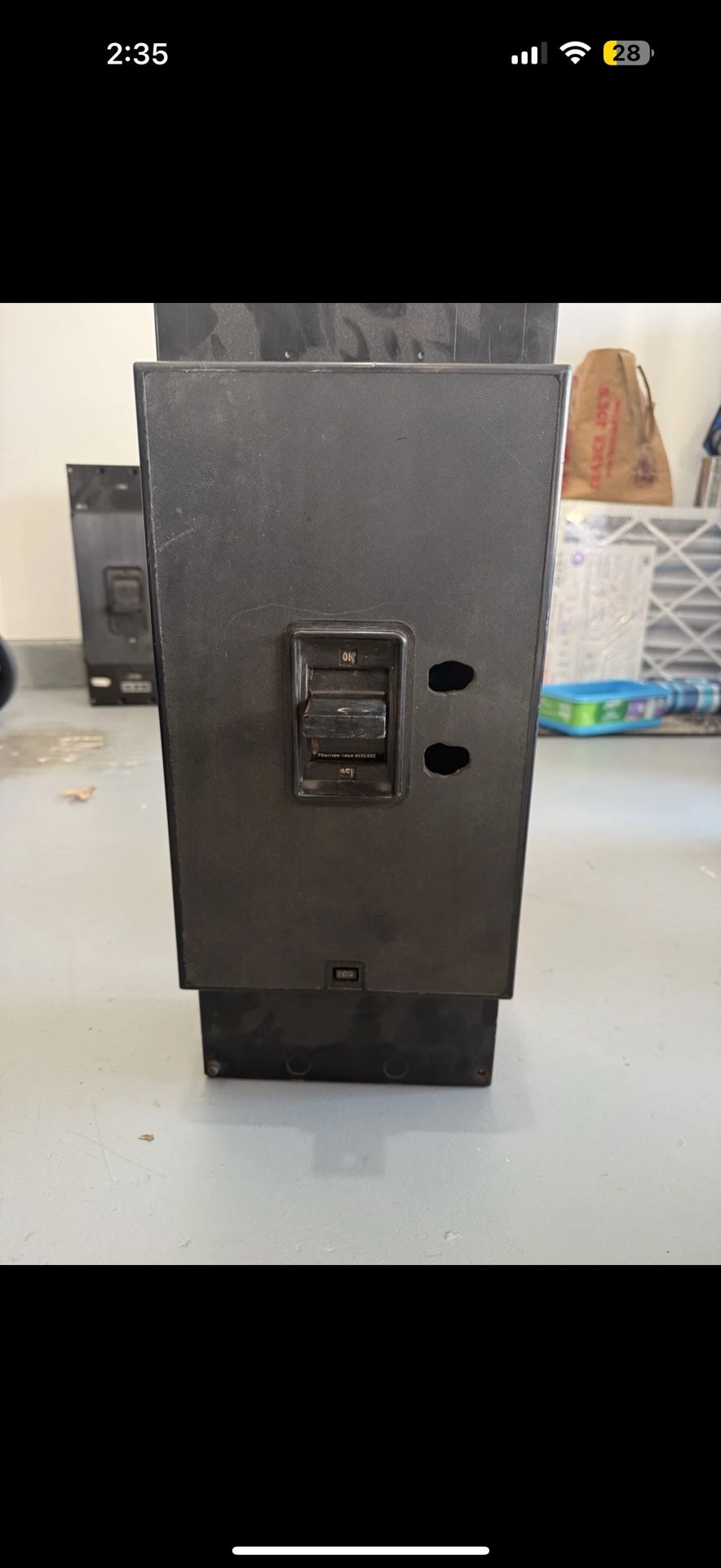 WESTINGHOUSE AB DE-ION CIRCUIT BREAKER 600 AMP 3 POLE 600 VAC 