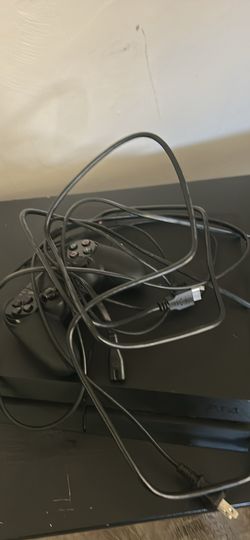 Sony PS4 with controller and cables