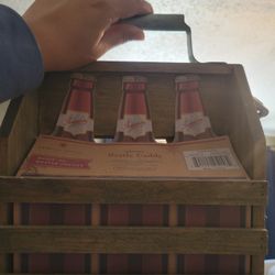 Wooden Bottle Caddy