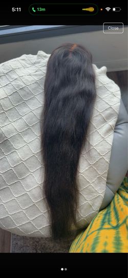 40 inches human hair 250% Closure wig