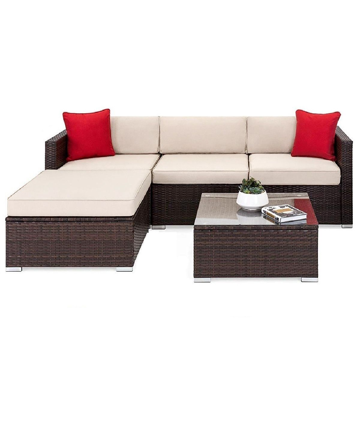 5 Piece Patio Sofa Outdoor Furniture Set