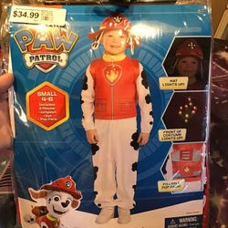 Nickelodeon Paw Patrol Marshall Child Costume Size Small 4-6 NEW