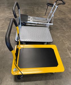 Platform Truck Heavy Duty Push Cart Dolly with 6'' Wheels 2000 LBS Capacity