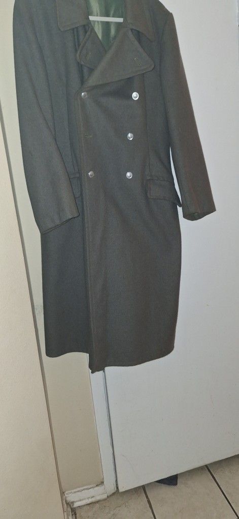 Vintage German Army Wool Greatcoat
