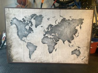 Map Canvas For Wall
