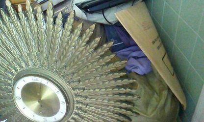 Turner sunburst vintage clock