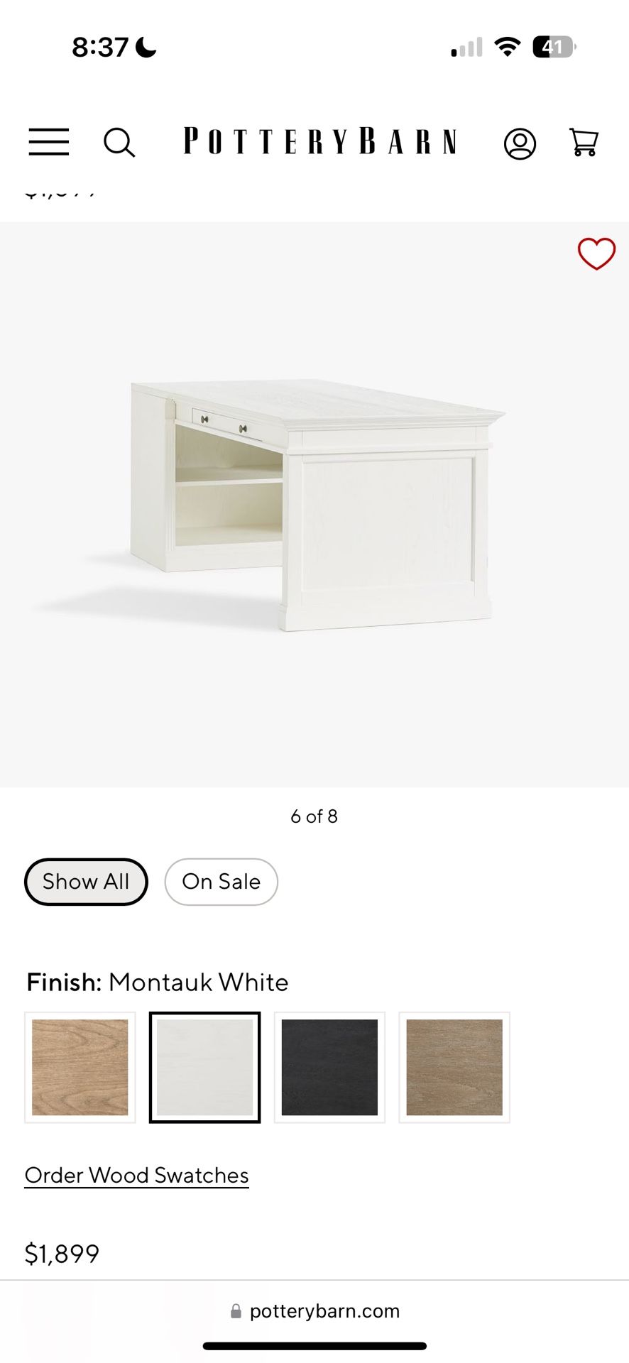 Pottery Barn Printers desk 2 Sided