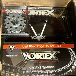 Honda CBR1000RR 04-05 Vortex 530 Chain and Sprocket Kit 16-41 Tooth CK2251