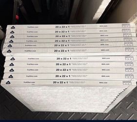 HVAC AC FILTER HOME 20 X 22 x 1 total 11 filters