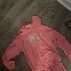 Girls Dkny Jogger Set Size 12y