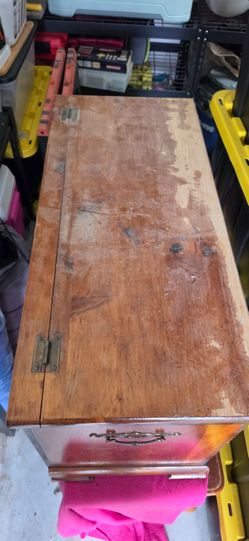 Two cedar hope chest refinishing projects