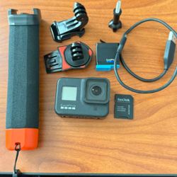 Go pro 8 camera with extras
