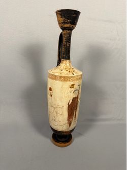 Vintage Greek Amphora Vase w/ Original 1969 Athens Receipt